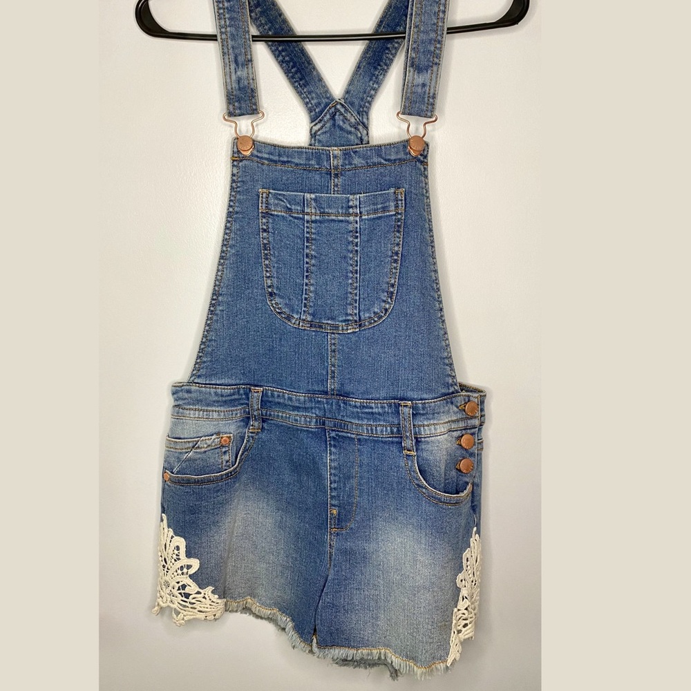 Nordstrom Tinsel Denim Overall Shorts (NWOT)